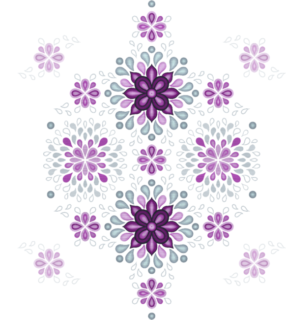 Purple, Pink Blue vintage pattern