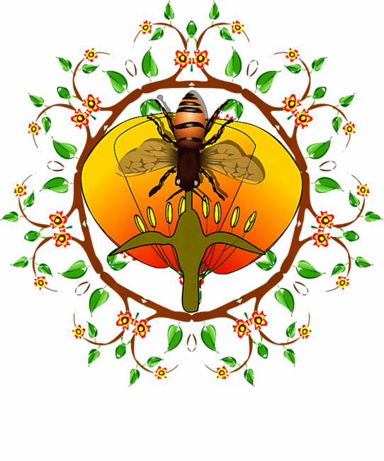 Protect Honey Bees Ca Poppy Apiary Theme Nature Lover