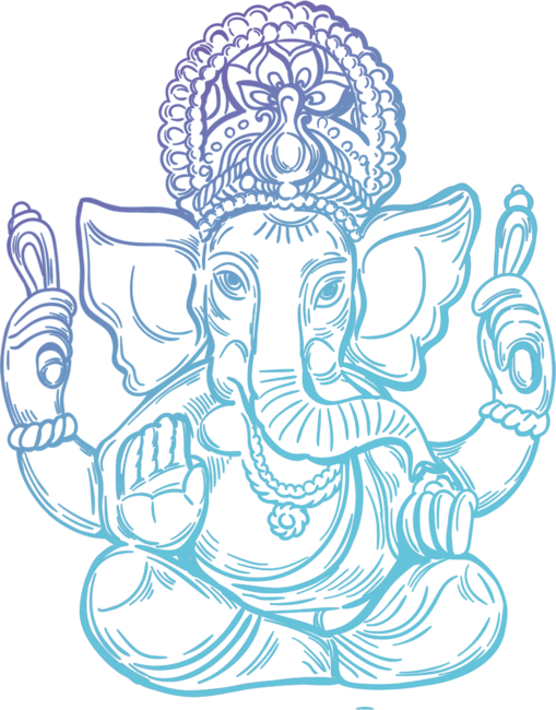 Ganesh Symbol Yoga Hindu Elephant Men Women Meditation Gift