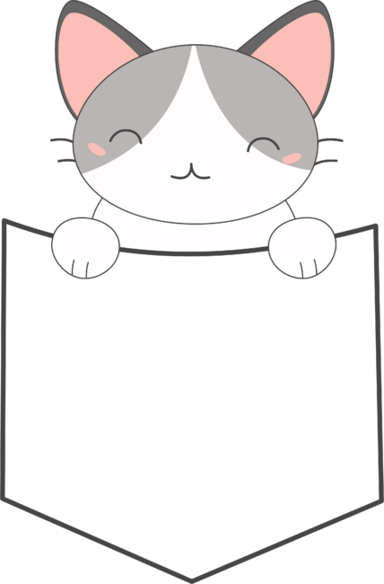 Pocket Cat Is Kawaii and Cute by happinessinatee