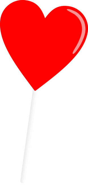 Heart lollipop