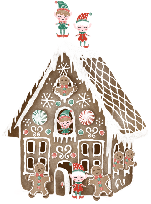 Jolly Christmas Gingerbread House