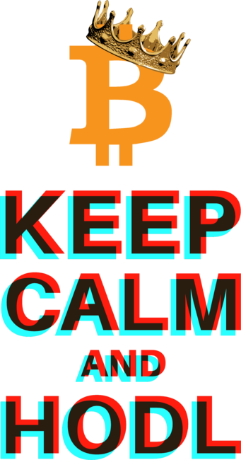 Keep Calm and HODL 3D by SolEldritch