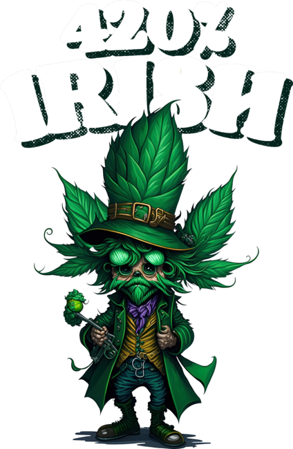 420% Irish Cannabis Leprechaun St Patricks Day