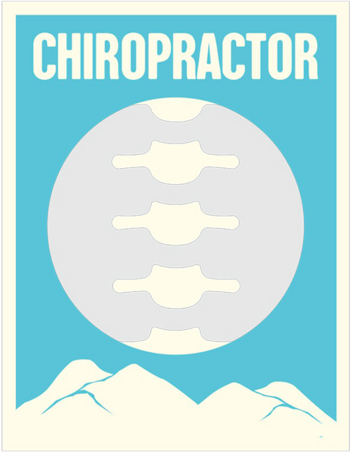Vintage Chiropractor Chiropractic Spine Poster