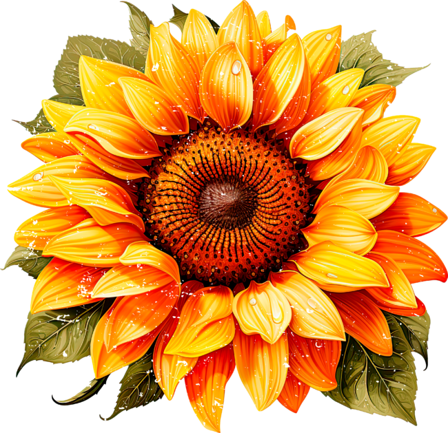 Grunge Sunflower by PrintHaven