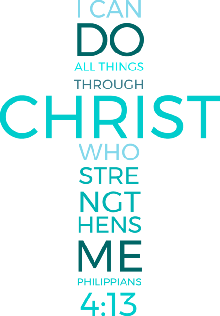 Philippians 4:13 T Shirt Bible Verse Strength Christian