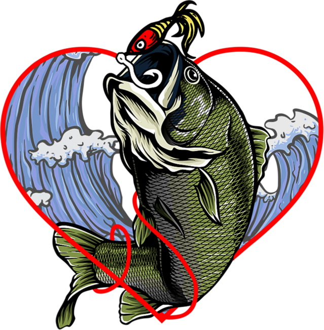 Fishing Lovers - Fisherman Fishing Valentines Day by MuchSke
