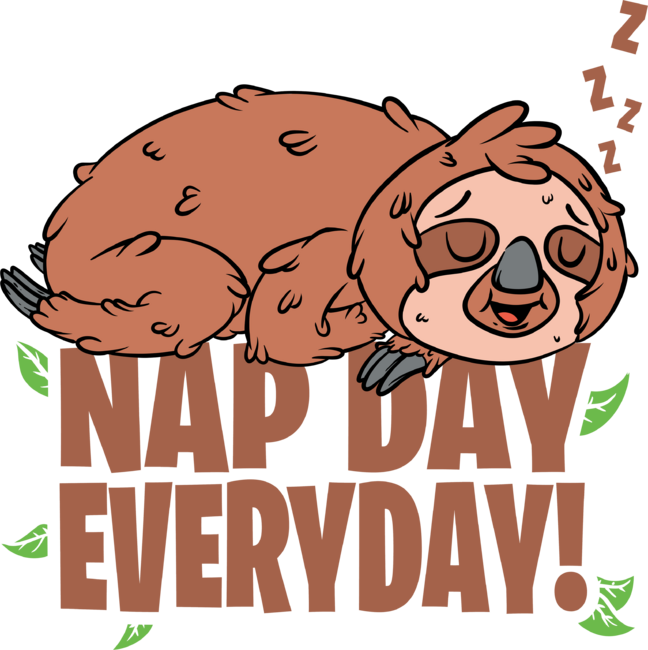 Nap Day Everyday Sloth