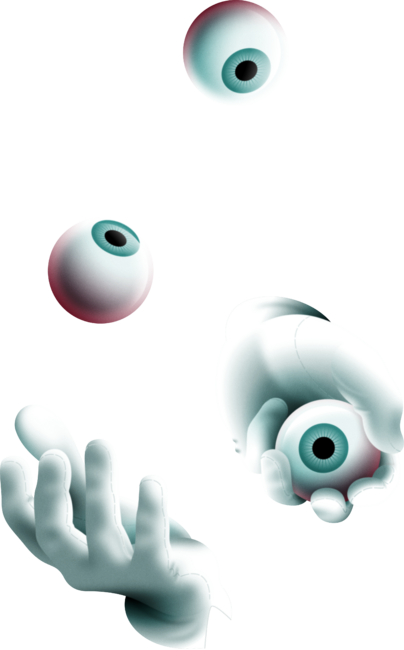 Eyeball Juggler — APPAREL by thepurebluff