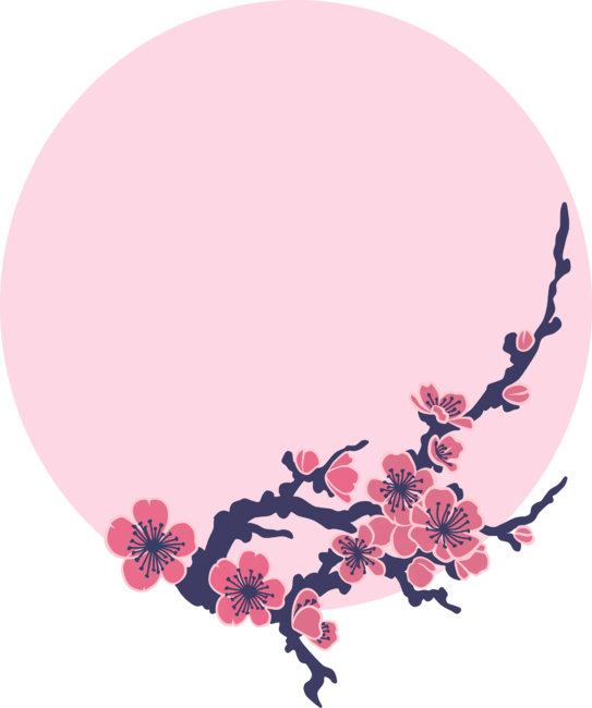 Sakura Blossom Pink Moon