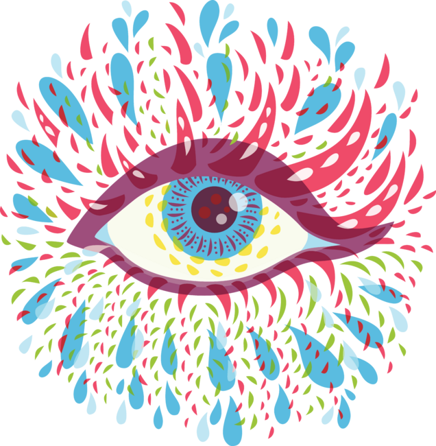 Blue Psychedelic Eye