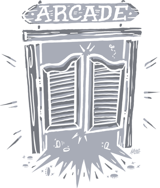 Arcade Saloon Doors - Western Barcade
