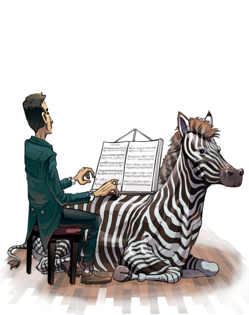 Distracted pianist