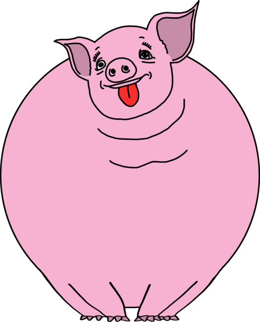 fat pig by gupikus
