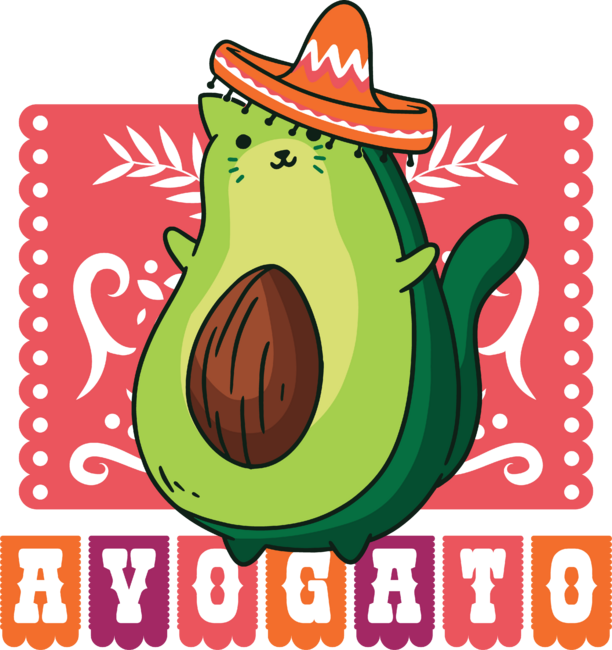 Avocado cat mexican