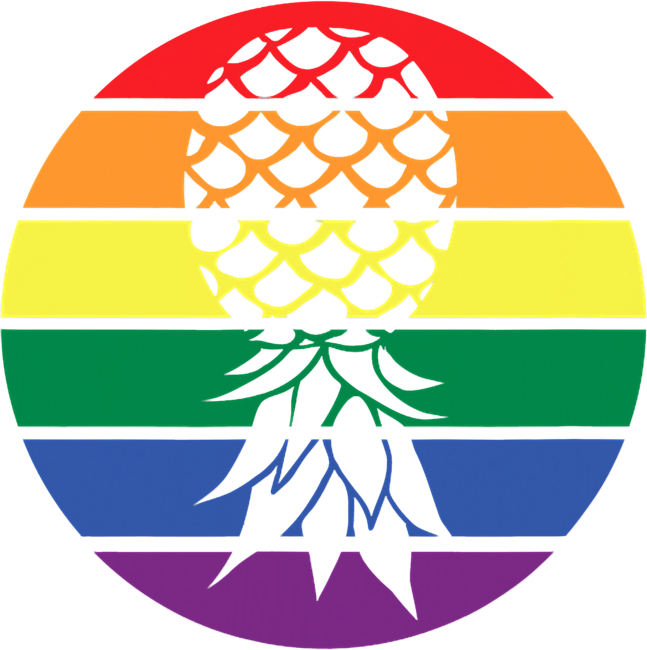 Upside Down Pineapple LGBT Flag by Firstday