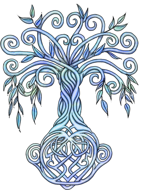 Celtic tree of life sky