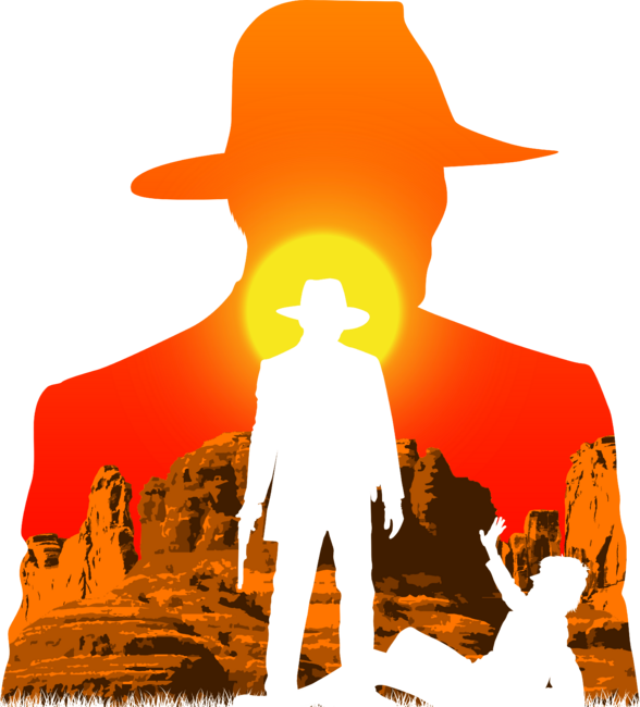 Dark cowboy