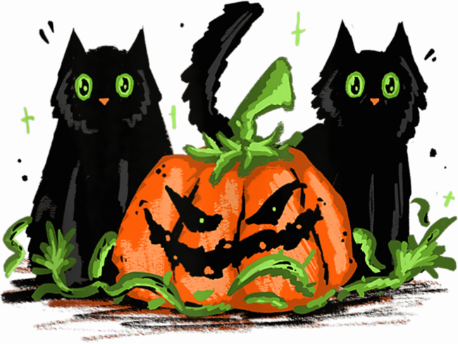 Black Cat Pumpkin Halloween Costume by maplejoyy