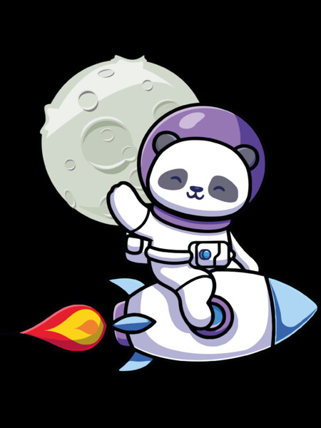 Cute Astronaut Panda