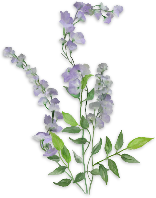 Purple Tiny Flowers