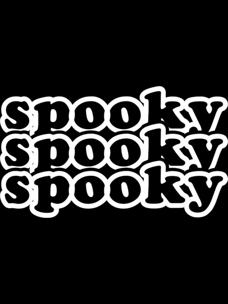 Spooky spooky spooky, Retro inspired Halloween text