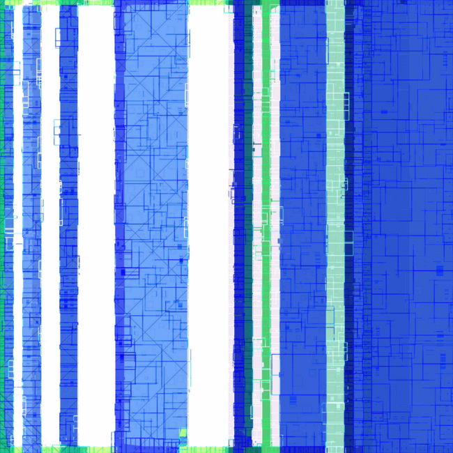 Avantgarde Blue Pattern by TopCreations