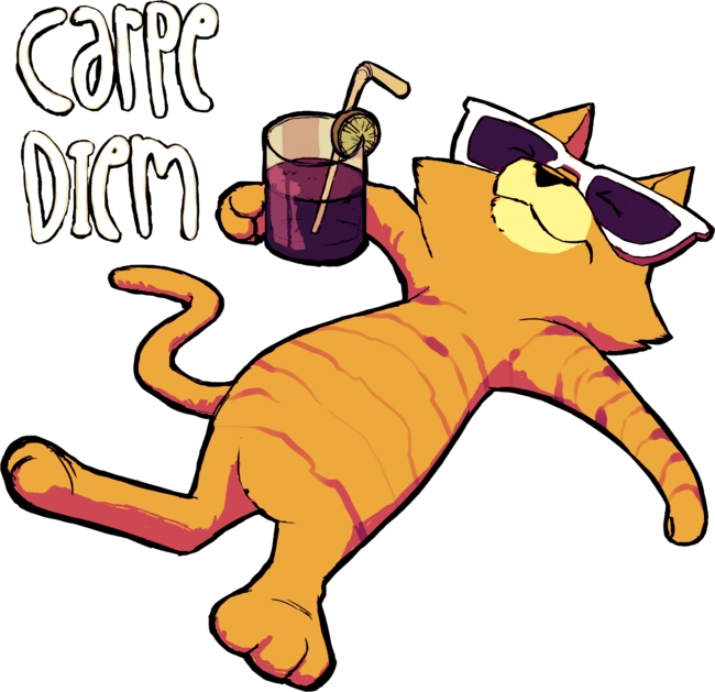 Carpe Diem Cat Style