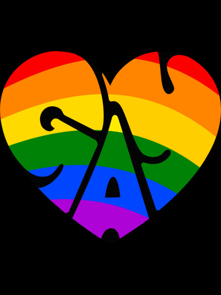 Gay colorful heart