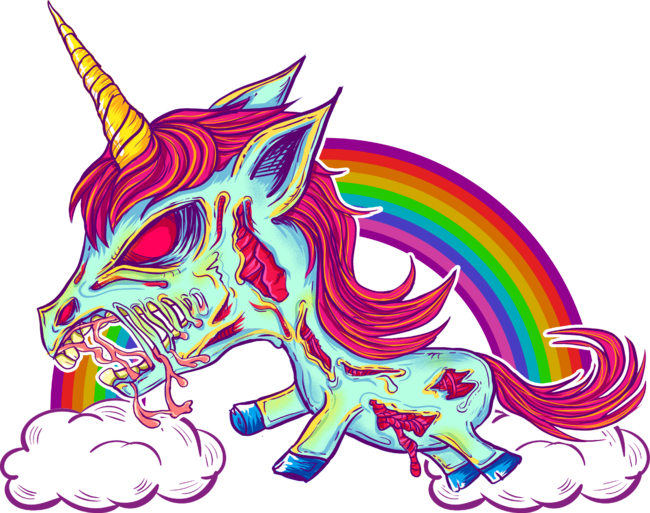 Zombie Rainbow Unicorn