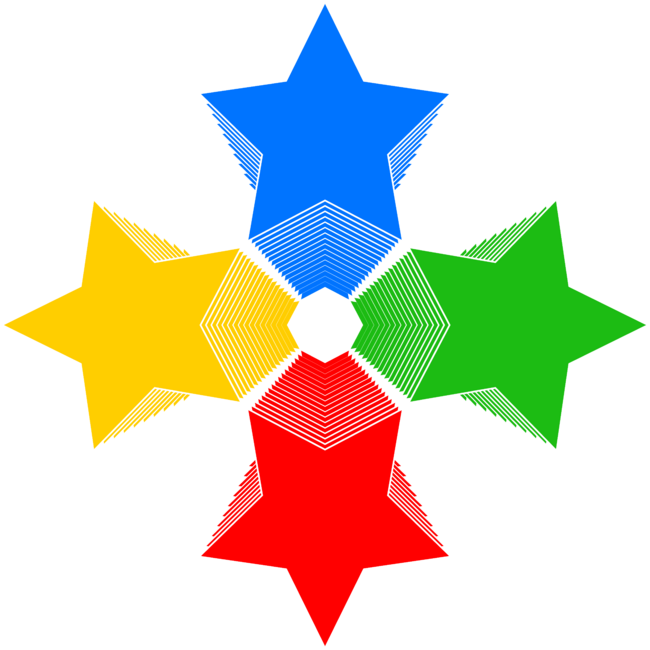 4 Colorful Stars