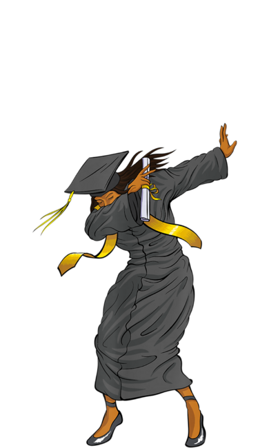 Funny Dabbing Graduation 2022 Degree Call Me Master Black Women by Dtam2022