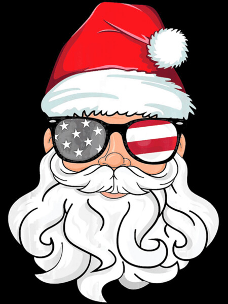 Santa Claus Patriotic USA Sunglasses