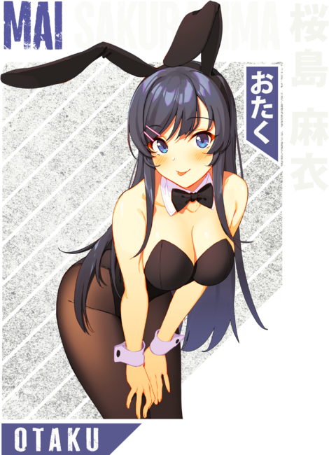 Sexy Cute Waifu, Bunny Anime Girl, Mai Sakurajima by Newsaporter