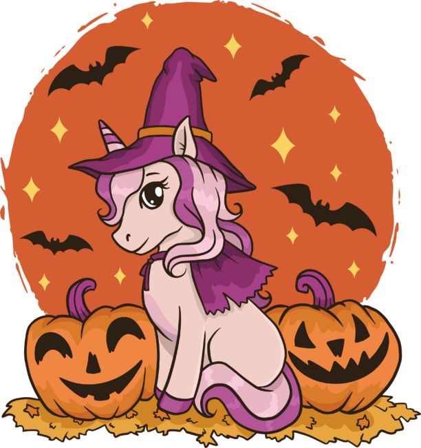 Unicorn Witch Happy Halloween Costume