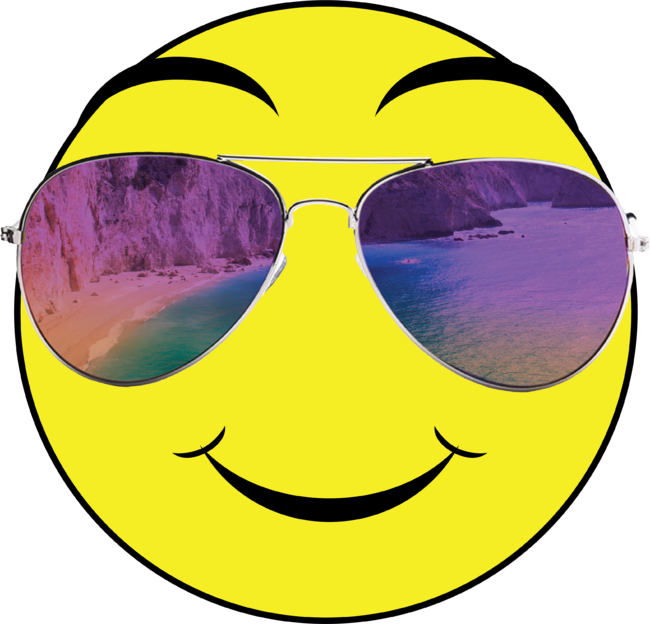 Emoticons with sunglasses