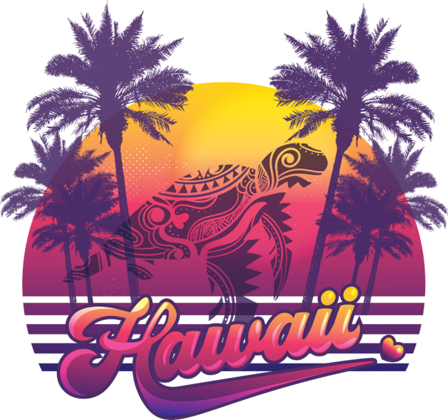 Hawaiian Sunset Honu