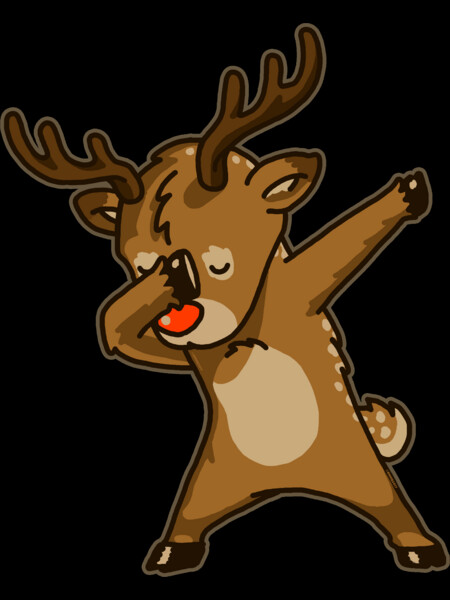 Dabbing Reindeer Shirt Christmas Dab Rudolph Reindeer TShirt