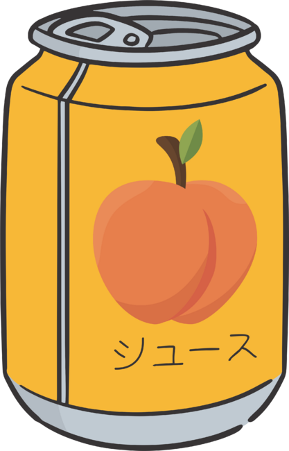 Japanese Peach Soft Drink aesthetic