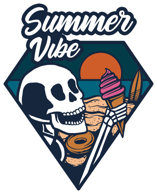 summer vibe illustration design