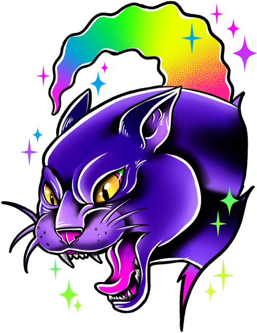 Rainbow Panther by Retkikosmos