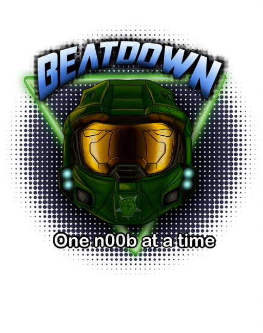 noob Beatdown by digitalairbrushdesign