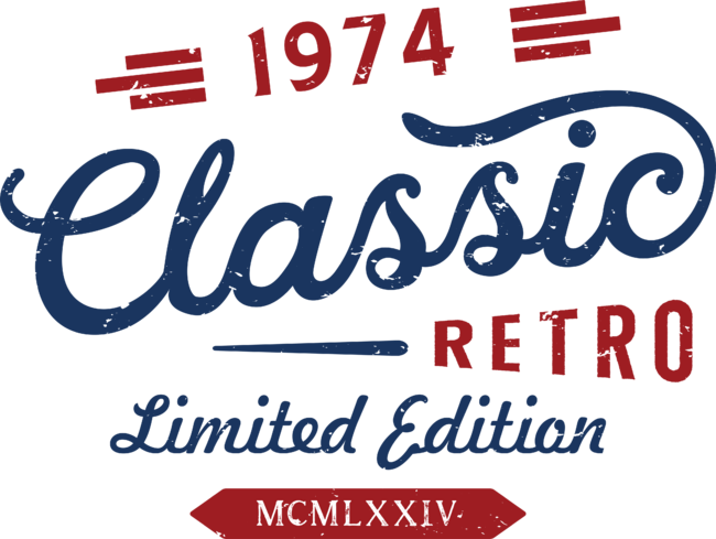 Classic Retro 1974 | 50th Birthday Gift by Mukanev