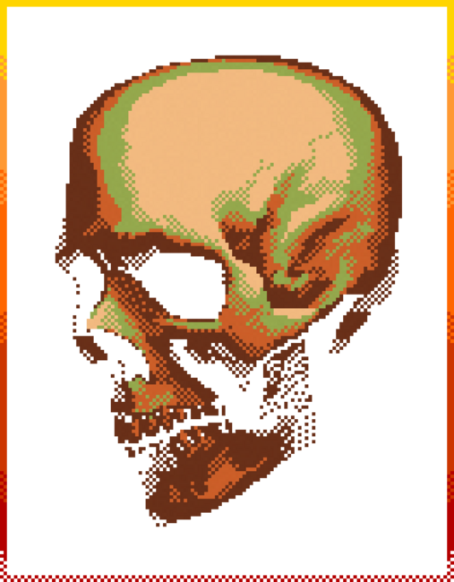 Skull Pixel by MrNebula