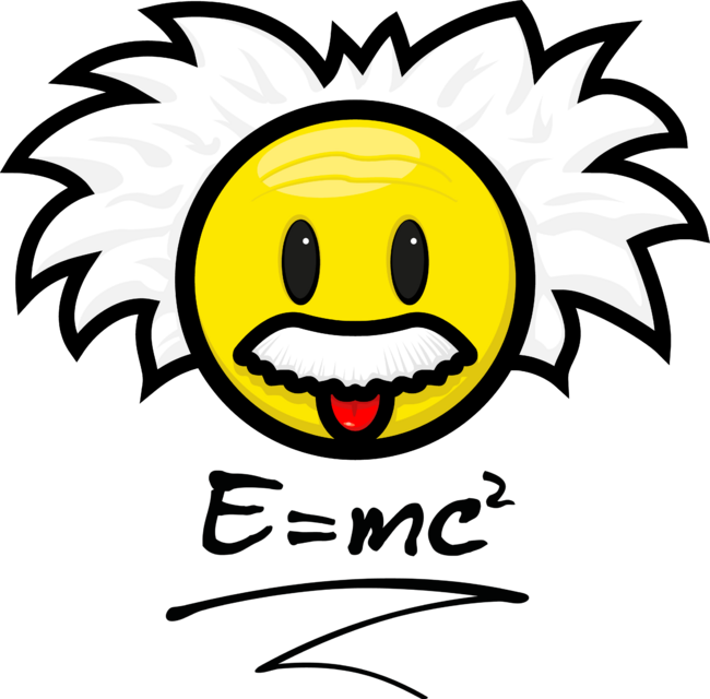 Smiley Einstein - E = mc²