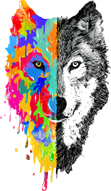 Rare Wild Wolf