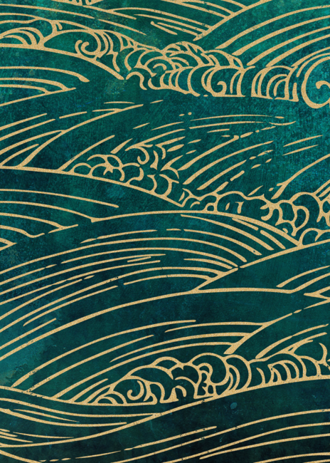 Japan sea waves by distinctyshirts