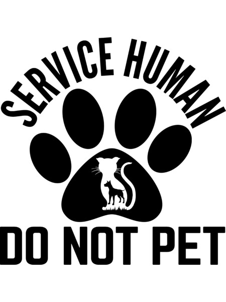 SERVICE HUMAN DO NOT PET