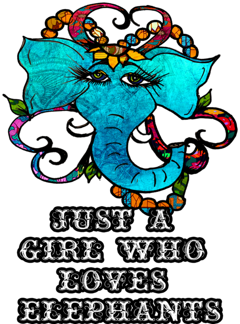 Just a girl who loves elephants by Artbyomega